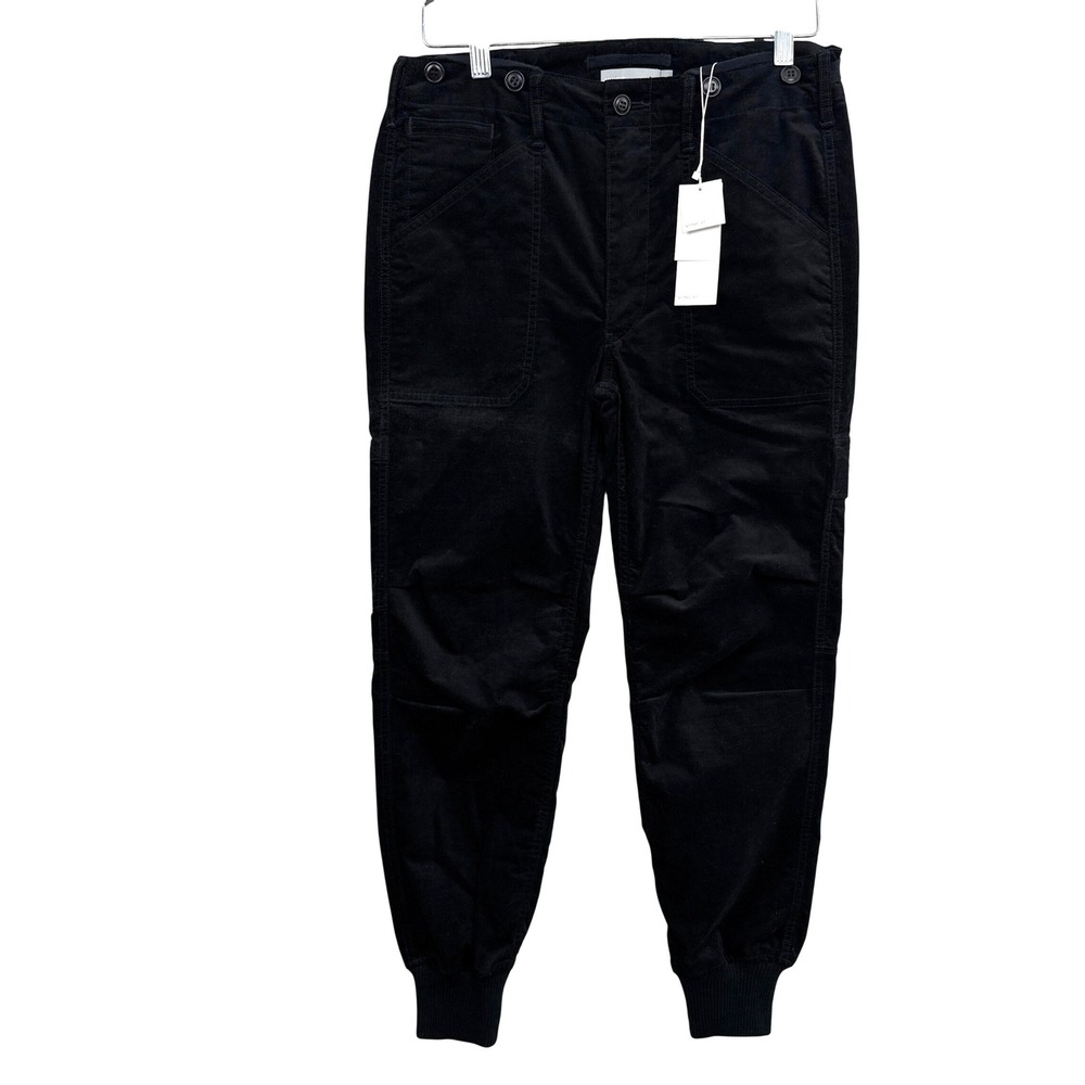 Vince Pants Womens Size 4 Black Corduroy Jogger Utility Cargo V442521499